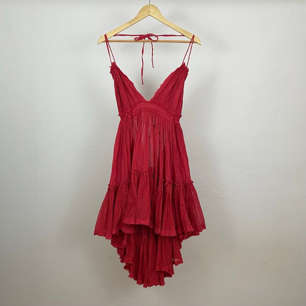Free People 100 Degree Mini Dress - Red Tulip - Size Medium